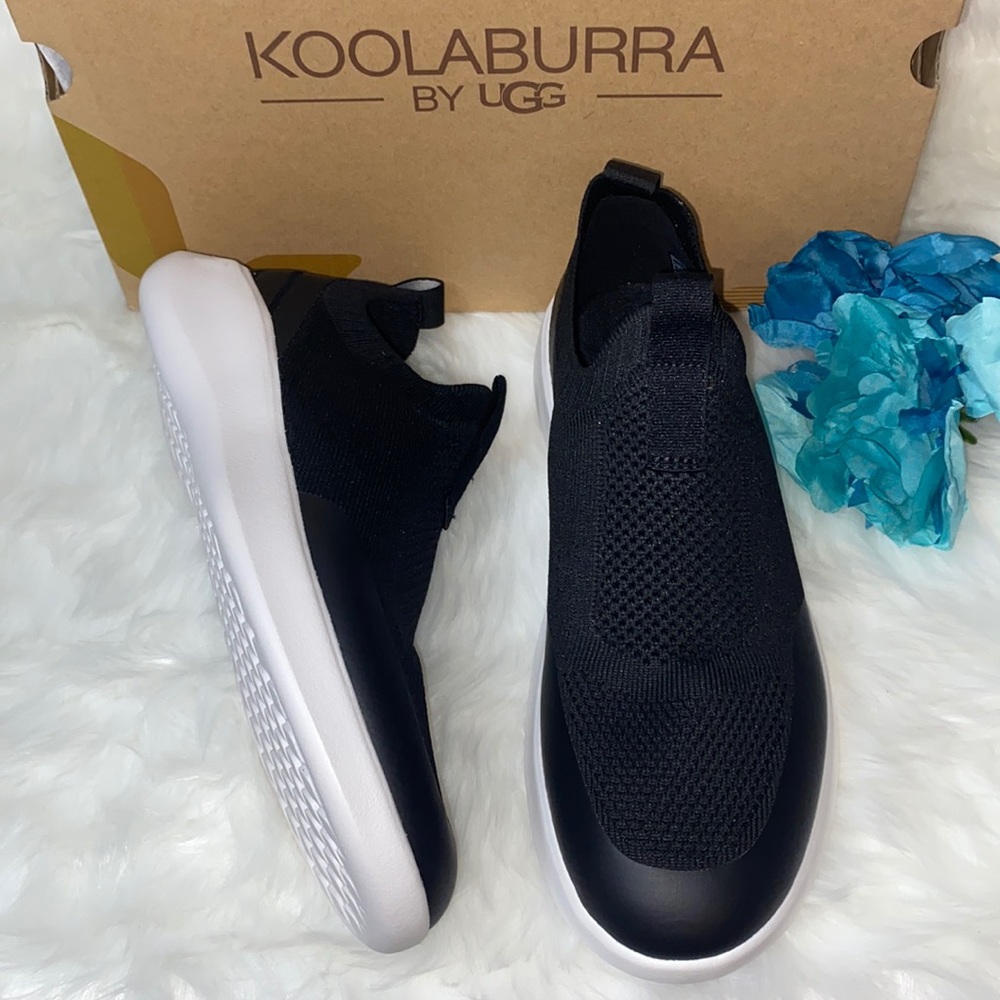 Koolaburra By Ugg Women's Yosha Black Knit Slip-on Sneakers-7M